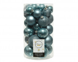 Набор пластиковых шаров Стиль mix, голубой туман, 30 шт., Kaemingk (023077)