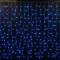 Светодиодный облегченный занавес 2*1.5 м., 220V, 300 синих LED ламп, прозрачный ПВХ провод, Rich LED (RL-CS2*1.5-T/B)