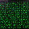 Светодиодный облегченный занавес 2*1.5 м., 220V, 300 зеленых LED ламп, прозрачный ПВХ провод, Rich LED (RL-CS2*1.5-T/G)