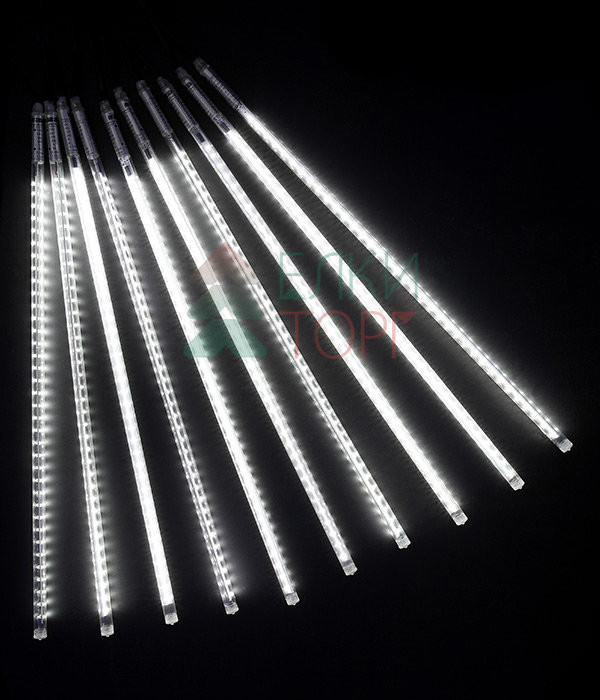 Гирлянда Тающие сосульки 10*0.5 м., 24V., 720 холодных белых LED ламп, коннектор, черный ПВХ, Beauty Led (CCL720-10-1W) в Кемерово