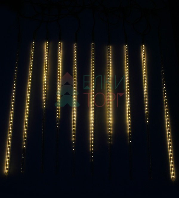Гирлянда Тающие сосульки 10*0.8 м., 24V., 720 теплых белых LED ламп, коннектор, черный ПВХ, Beauty Led (CCL720-10-1WW) в Кемерово