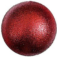 Шар из пенофлекса с блестками Искристый 100 мм., красный, ПромЕлка (SHI-100RED)