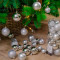 Набор пластиковых шаров Стиль mix, серебро, 30 шт, Kaemingk (022901) 