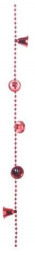 Бусы пластиковые 270 см, красные колокольчики, Kaemingk (000522/2)