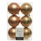 Набор пластиковых шаров Парис 80 мм., медово-золотой, 6 шт., Kaemingk (022042)
