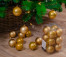 Набор пластиковых шаров Дивный 60 мм, темно-золотой, 12 шт, Kaemingk (022000) в Кемерово