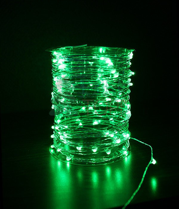 Светодиодная гирлянда нить Роса 10 м., 12V, 100 зеленых LED ламп, Beauty Led (Rosa 100-10-G) в Кемерово