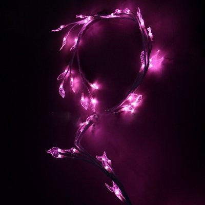 Светодиодная  Ветвь с листьями 1.8 м., 48 розовых LED ламп, Beauty Led (LC176L-B048P-H)