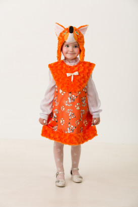 Карнавальный костюм Лисичка Лиля, 28 размер, рост 110 см. (5303-28)