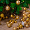 Набор пластиковых шаров Стиль mix, темно-золотой, 30 шт, Kaemingk (023061)